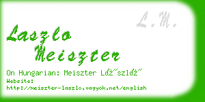 laszlo meiszter business card